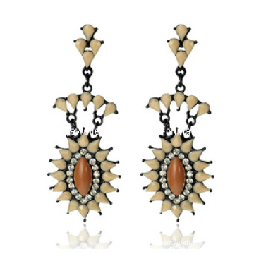 Trendy Bohemia Style Resin Stone Earring (XER13095)